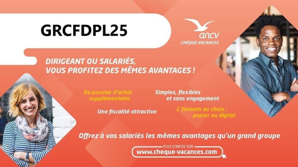Chèques-Vacances ANCV pour psychothérapeutes libéraux avec avantages fiscaux et code promo GRCFDPL25
