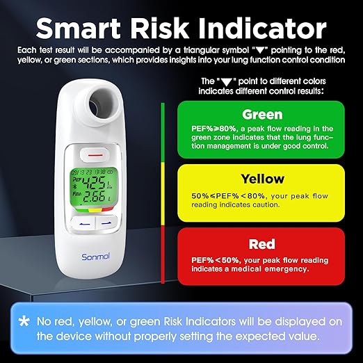 Nascool Peak Flow Meter spiromètre