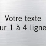 🥈 Plaque professionnelle aluminium gravée — Le meilleur rapport qualité/prix