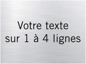 🥈 Plaque professionnelle aluminium gravée — Le meilleur rapport qualité/prix