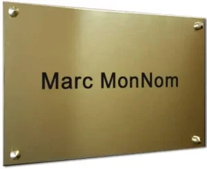 🥉 Plaque professionnelle laiton gravé — Le meilleur choix haut de gamme