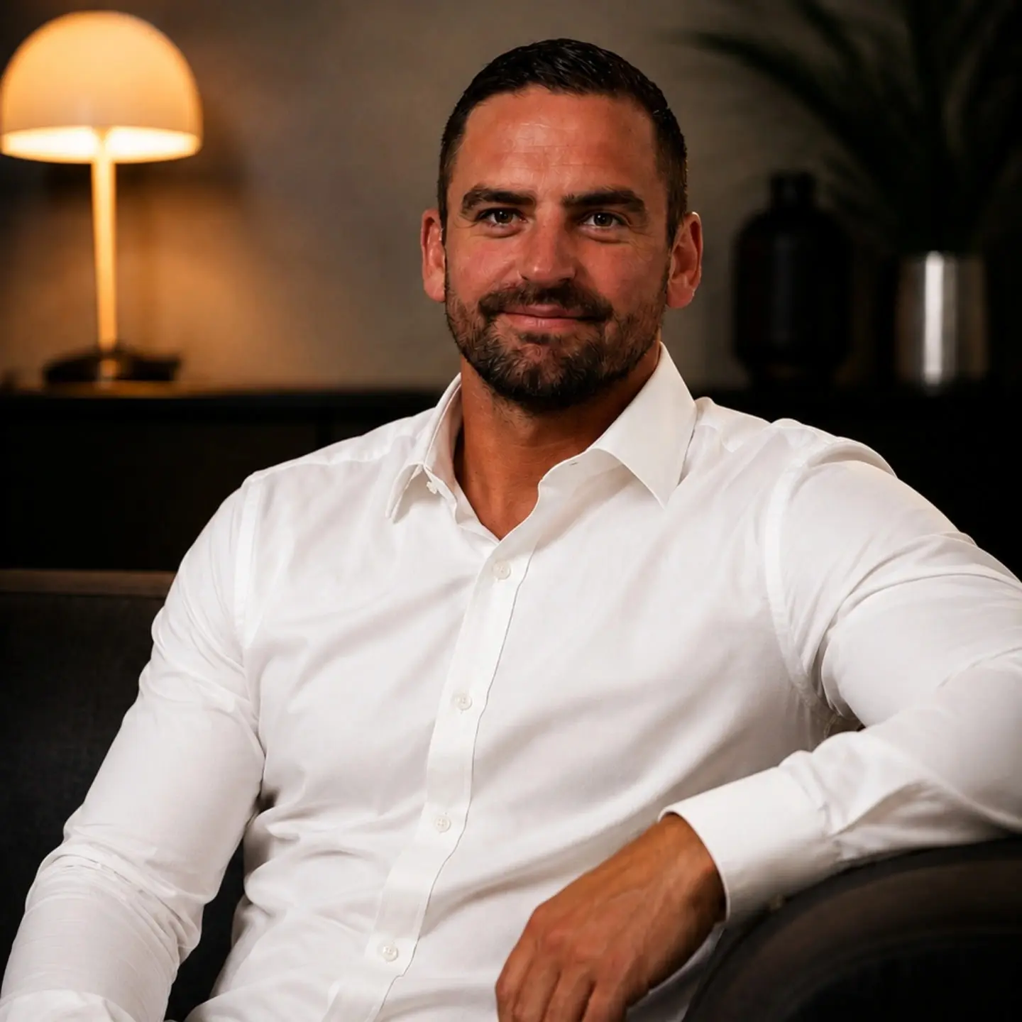 Rudy Discazaux, conseiller Swiss Life spécialisé en assurance pour professions libérales à Avaray, au téléphone dans son bureau.